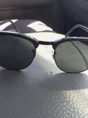 Ray-Ban Sunglasses Clubmaster RB3016 Grey on Black 51mm Sunglasses
